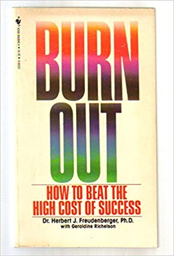 Book cover of 'Burn Out', by Dr Herbert Freudenberger.