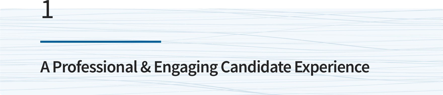 A Professional & Engaging Candidate Experience