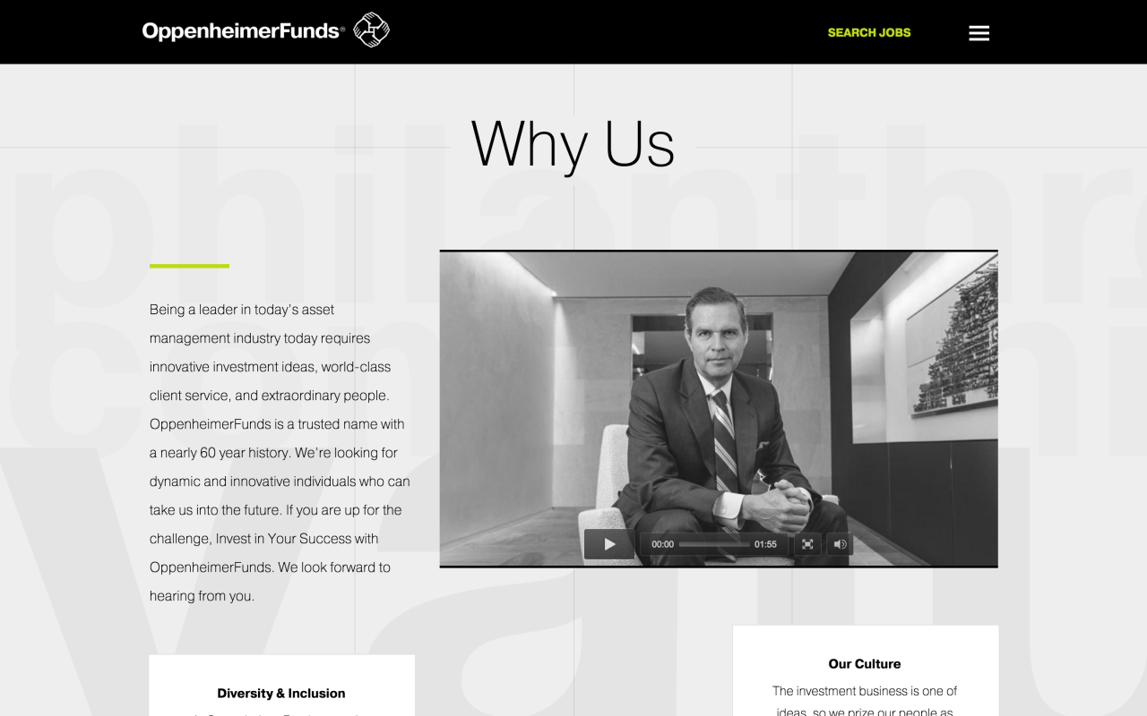 Oppenheimer Funds Career Site